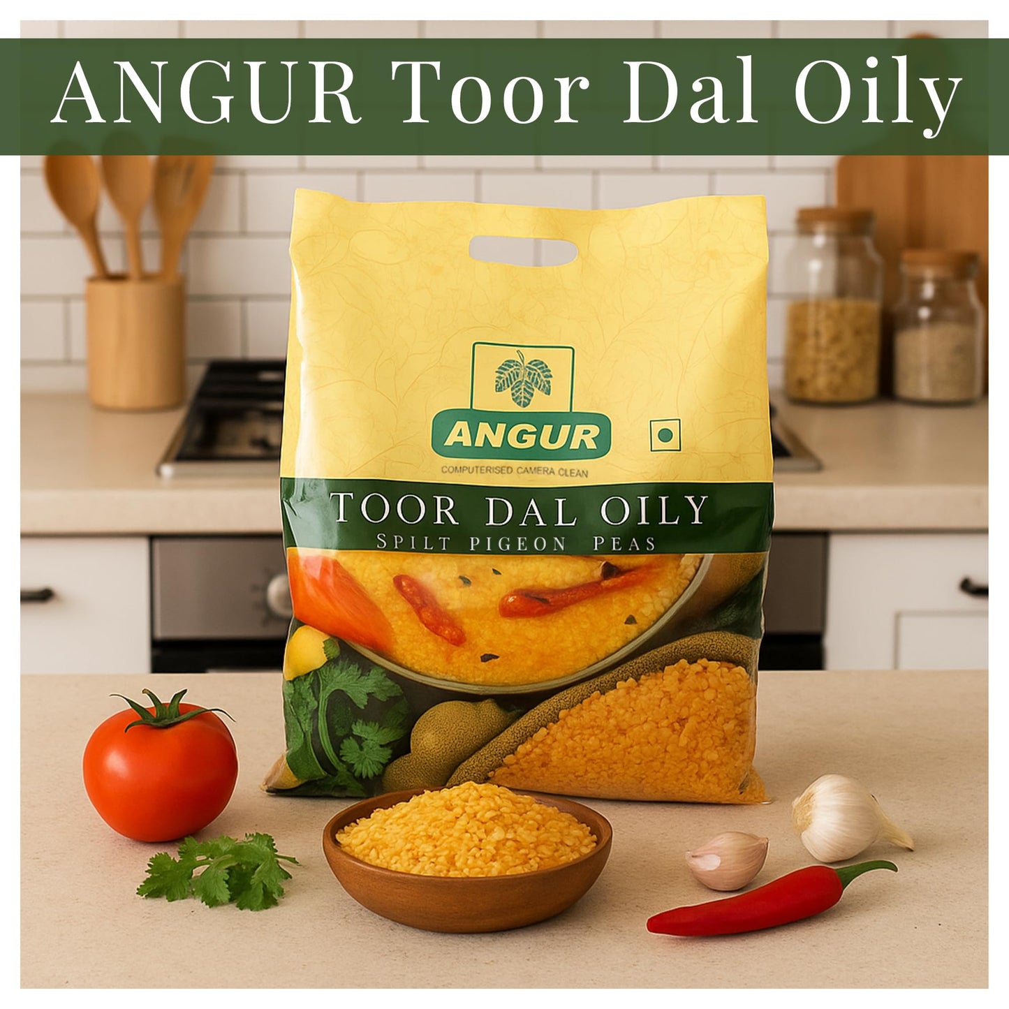 ANGUR Toor Dal Oily β Premium (10 Lbs )Split Pigeon Peas | 100% Natural & Protein-Rich