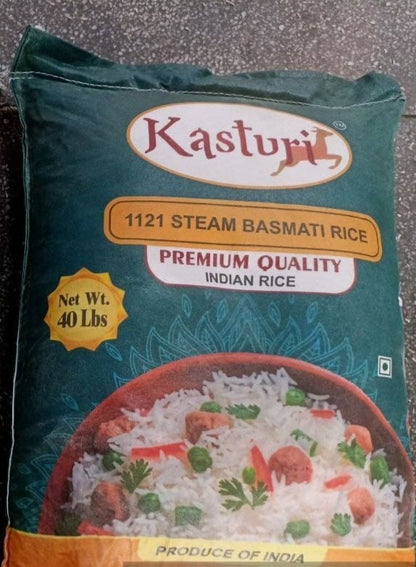 Kasturi 1121 Steam Basmati Rice - Premium Long Grain Aromatic Rice
