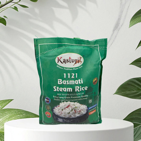 Kasturi 1121 Steam Basmati Rice - Premium Long Grain Aromatic Rice